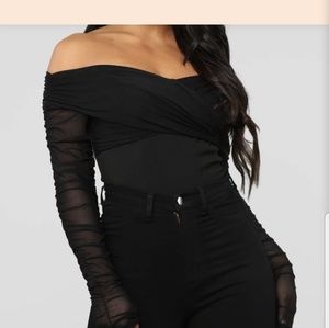 Black Fashion Nova Top XL